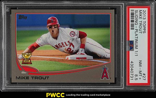 Mike Trout 2013 Topps #27 Platinum /1