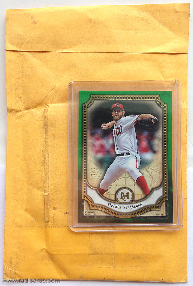 Stephen Strasburg 2018 Topps Museum Collection #41 Emerald /1
