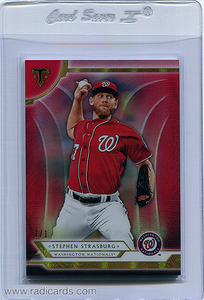 Stephen Strasburg 2018 Topps Triple Threads #55 Ruby /1