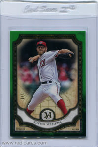 Stephen Strasburg 2018 Topps Museum Collection #41 Emerald /1