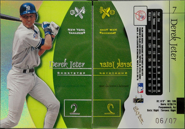 Derek Jeter 1998 E-X2001 #7 Essential Credentials Now /7