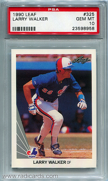 Larry Walker 1990 Leaf #325