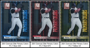 2001 Donruss Elite Primary Colors Baseball Cards