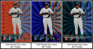1998 Pinnacle Epix Game Baseball Cards