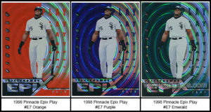 1998 Pinnacle Epix Play Baseball Cards
