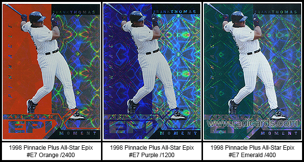 1998 Pinnacle Plus All-Star Epix Baseball Cards