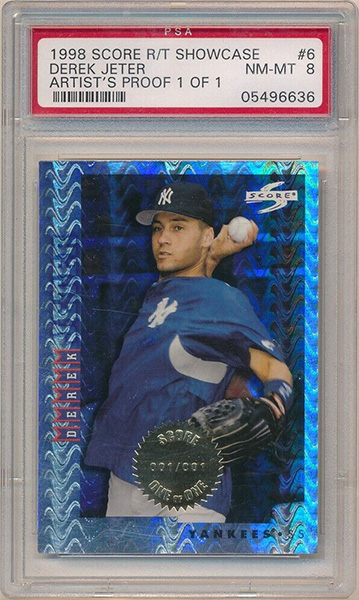 Derek Jeter 1998 Score Rookie Traded #RTPP6 Showcase Series Artist's Proof 1 of 1