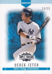 Derek Jeter 2007 Topps Triple Threads #112 Sapphire /25