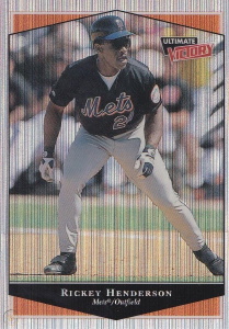 Rickey Henderson 1999 Ultimate Victory #69 Parallel