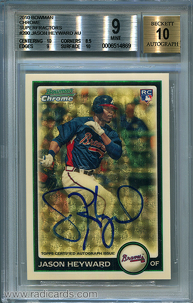 Jason Heyward 2010 Bowman Chrome #200A Superfractor /1