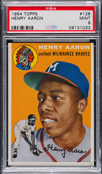 Hank Aaron 1954 Topps #128