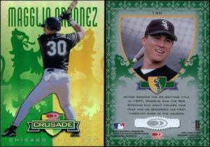 Magglio Ordonez 1998 Leaf Rookies and Stars Crusade Update #130 Green Replacement