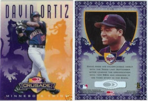 David Ortiz 1998 Leaf Rookies and Stars Crusade Update #110 Purple Replacement