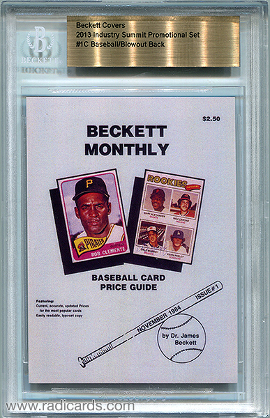 2013 Beckett Covers Industry Summit Promotional Set Baseball/Blowout Back #1C /50