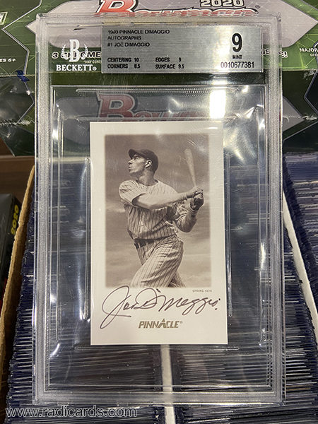Joe DiMaggio 1993 Pinnacle DiMaggio Autographs #1