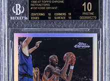 Kobe Bryant 1996-97 Topps Chrome Refractor Black Label 10 Collects Massive Attention