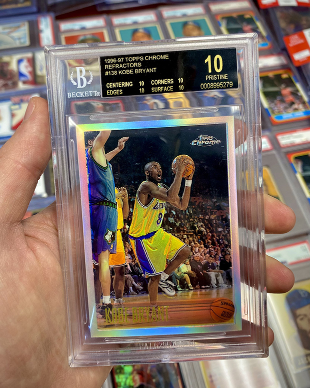 Kobe Bryant 1996-97 Topps Chrome #138 Refractor BGS 10 Black Label