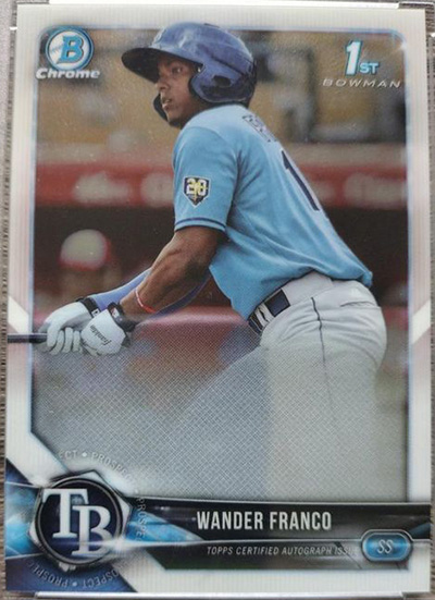 Wander Franco 2018 Bowman Chrome Prospect Autographs #CPA-WF Prototype