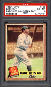 Babe Ruth 1962 Topps #139 v1.1