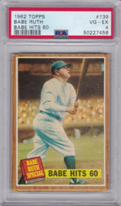 Babe Ruth 1962 Topps #139 v1.2