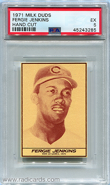 Fergie Jenkins 1971 Milk Duds #21a