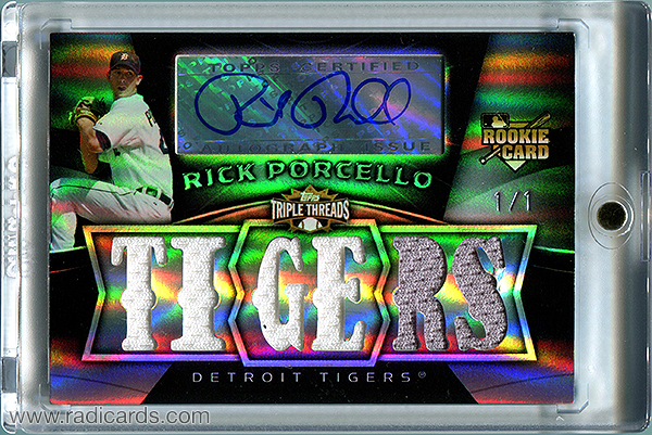 Rick Porcello 2009 Topps Triple Threads #134 Platinum /1