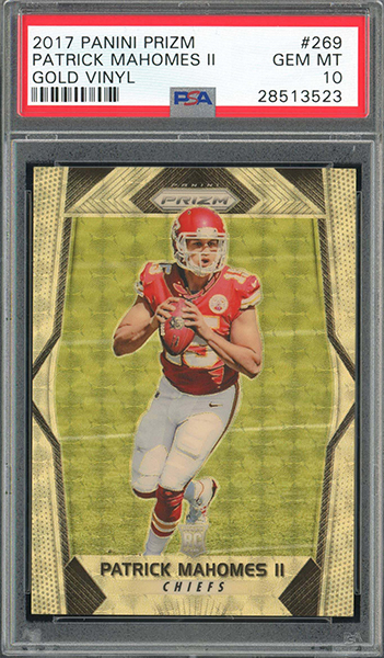 Patrick Mahomes II 2017 Panini Prizm #269 Prizms Gold Vinyl /5