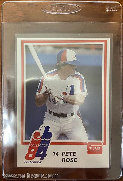 Pete Rose 1984 Expos Stuart #17