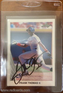 Frank Thomas 1990 Leaf #300 Signed