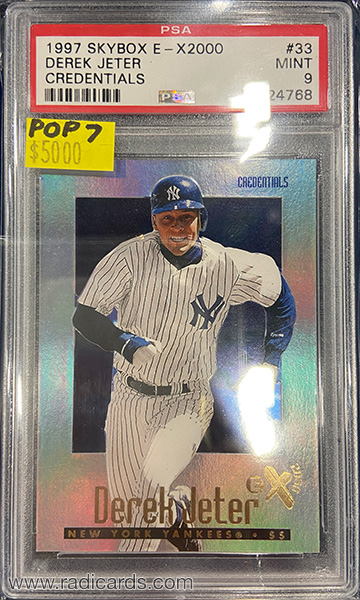 Derek Jeter 1997 E-X2000 #33 Credentials /299
