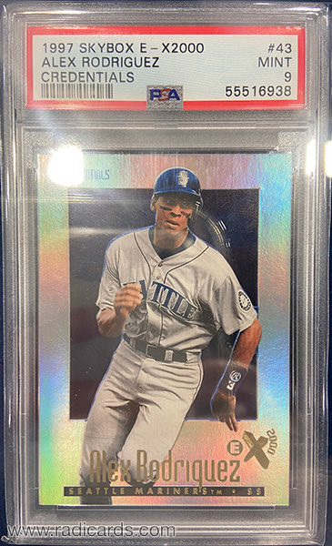 Alex Rodriguez 1997 E-X2000 #43 Credentials /299