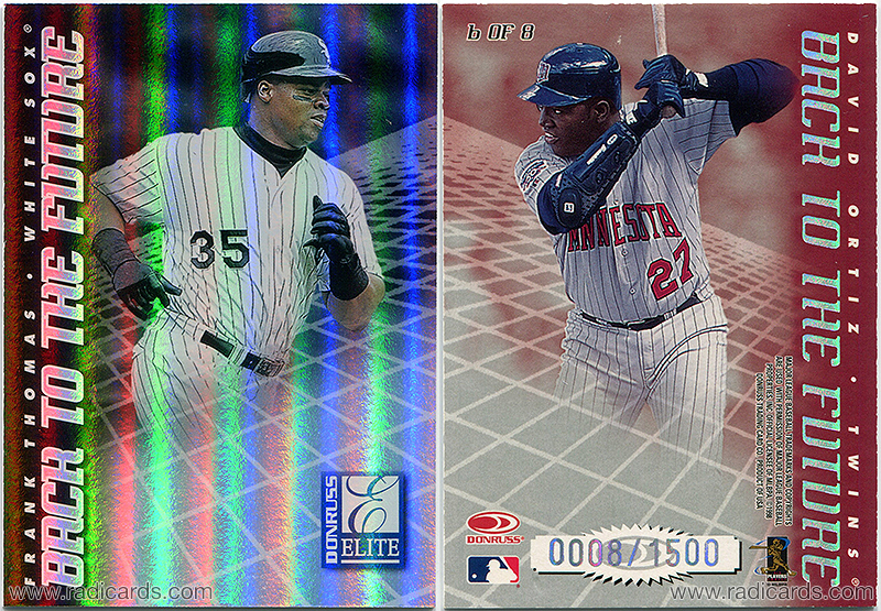 Frank Thomas/David Ortiz 1998 Donruss Elite Back to the Future #6a