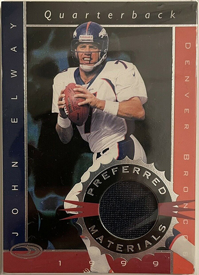 John Elway 1999 Donruss Preferred QBC Materials #2 /300