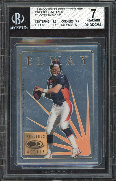 John Elway 1999 Donruss Preferred QBC Precious Metals #4 /25