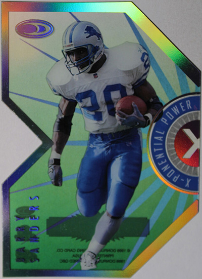 Barry Sanders 1999 Donruss Preferred QBC X-Ponential Power #4A /2500