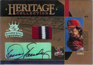 Dennis Eckersley 2005 Diamond Kings Heritage Collection #HC6 Signature Jersey Prime /1