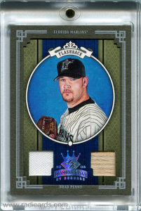 Brad Penny 2005 Diamond Kings #269 Materials Framed Green Platinum /1