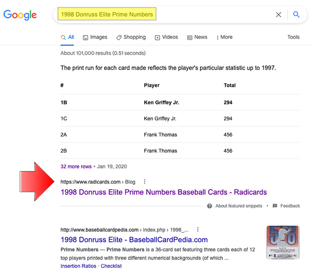 Google Front Page Rank: First Place