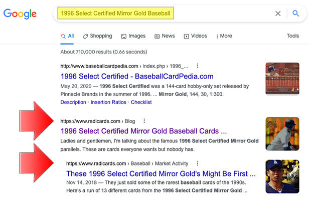 Google Front Page Rank: Second & Third Place