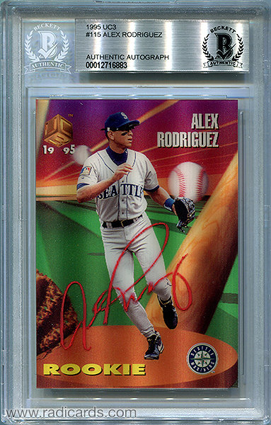 Alex Rodriguez 1995 UC3 #115 Signed