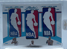 LeBron James 2020-21 Panini Flawless Triple Logoman Pulled