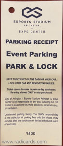 Dallas Card Show | April 23-24, 2022 | Parking Pass
