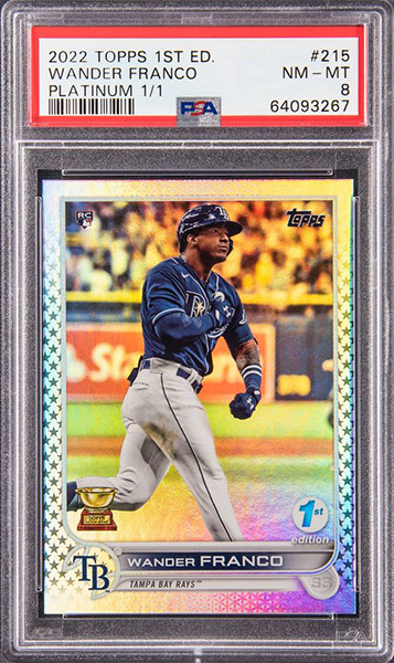 Wander Franco 2022 Topps 1st Edition #215 Platinum /1