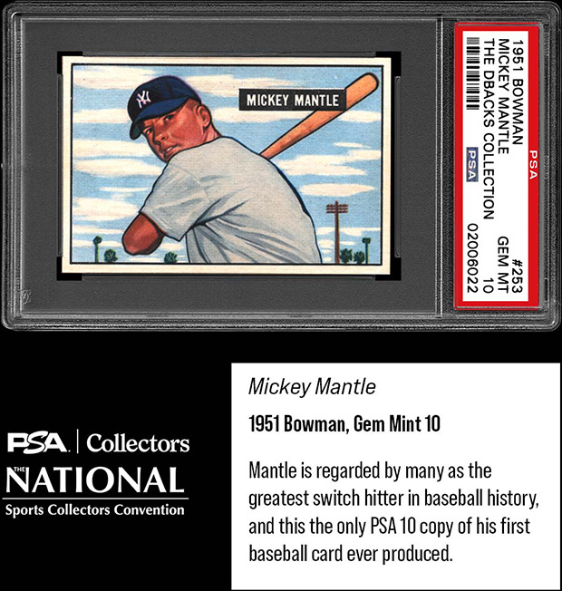 Mickey Mantle 1951 Bowman #253 | DBacks Collection