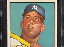 Finest Known Example of 1952 Topps Mickey Mantle Makes History Again