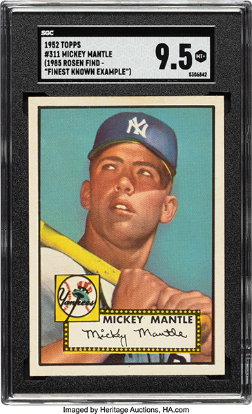 Mickey Mantle 1952 Topps #311