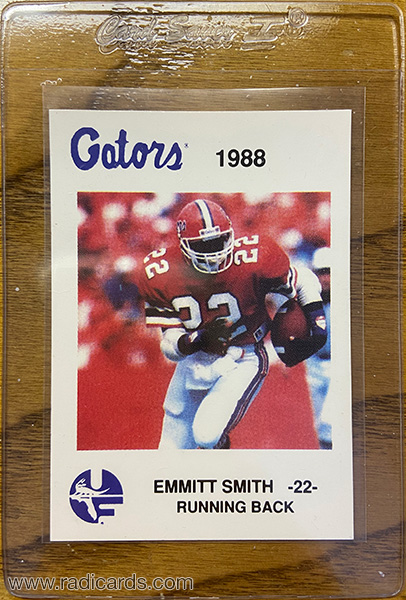 Emmitt Smith 1988 Florida Burger King #2b w/o Logo