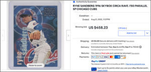 Ryne Sandberg 1996 Circa #111 Rave /150 | eBay Listing