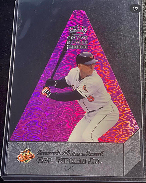 Cal Ripken Jr. 2000 Crown Royale Cramer's Choice Premiums #1 Purple /1