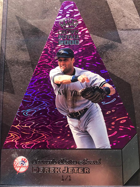 Derek Jeter 2000 Crown Royale Cramer's Choice Premiums #6 Purple /1